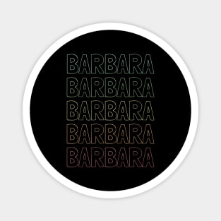 Barbara Name Pattern Magnet